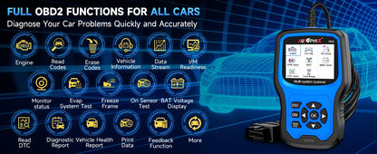 Autophix 7610 OBD2 Automotive Scanner for VW/AUDI All System EOBD/OBDII Code Reader ABS SRS Oil EPB D.PF TPMS Reset Car Tool