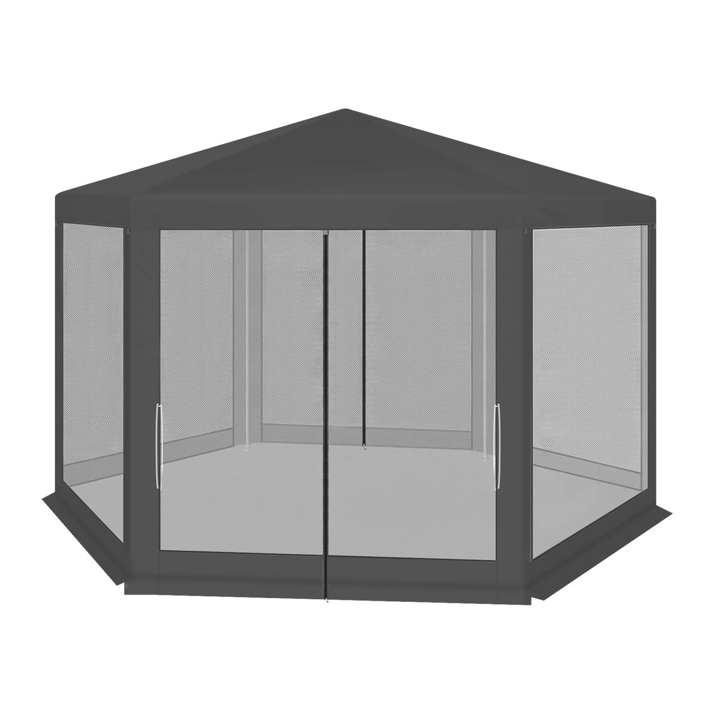 WOLTU 3.8x3.3m Gazebos for Outdoor Garden Gazebo Mosquito Net with Mesh Side Walls Sunshade Canopy Tent for Camping Patio Yard