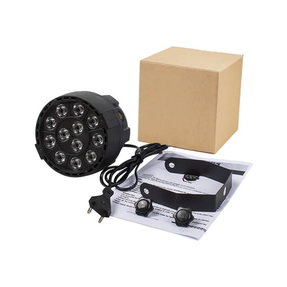 Mini Led Par 12x3W RGBW Wash Lighting For DJ Party Club Disco Family 8 channels DMX 512 Master/Save Light