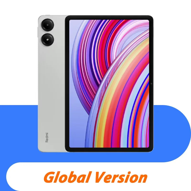 Global Version Redmi Pad Pro Tablet Snapdragon® 7s Gen 2 Mobile Platform Xiaomi HyperOS 10000mAh Large Battery 33W Fast Charger