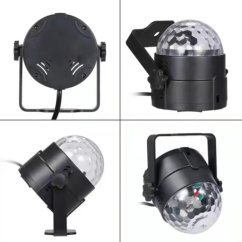 1-4Pack Aalternating Fashing Light Stage Lamp with Remote Control EU Disco Ball Lamps for Home Room Parties Birthday Wedding Bar