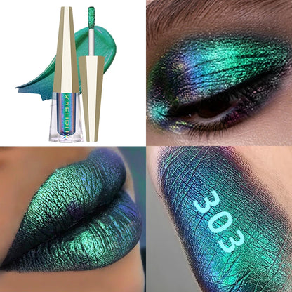 Chrome Shifting Pigments Chameleon Liquid Lipstick or Eyeshadow Shiny Long Lasting Multichrome High Quality Lip Gloss Lip Makeup