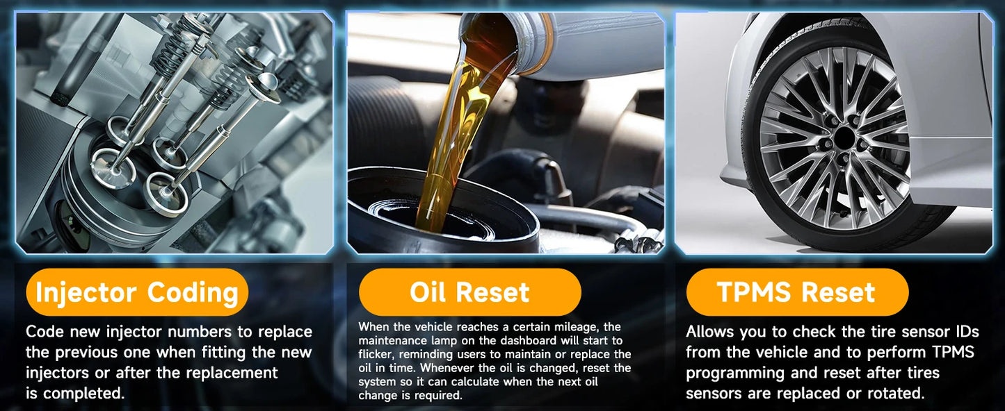 Autophix 7610 OBD2 Automotive Scanner for VW/AUDI All System EOBD/OBDII Code Reader ABS SRS Oil EPB D.PF TPMS Reset Car Tool