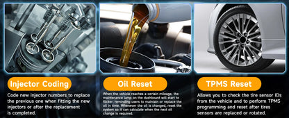 Autophix 7610 OBD2 Automotive Scanner for VW/AUDI All System EOBD/OBDII Code Reader ABS SRS Oil EPB D.PF TPMS Reset Car Tool