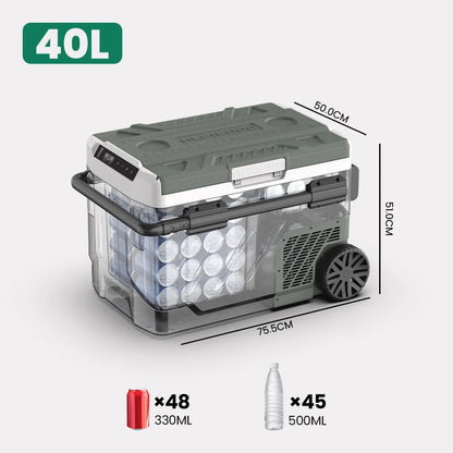 Alpicool EZGW 40L 50L 60L Car Refrigerator Portable Compressor Cooler 12/24V DC 100-240V AC Mini Fridge Freezer for Camping BBQ