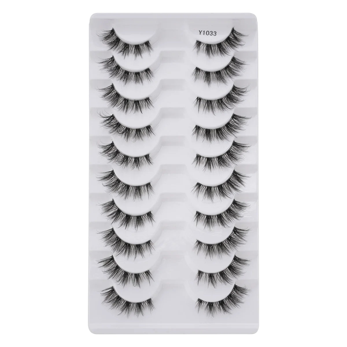 SHIDISHANPIN Cat Eye Lashes Soft Wispy Clear Band Lashes With Winged Ends For Extended Eye Look Natural Half EyelashesMakeup