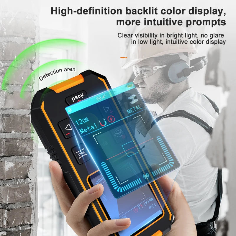 NF-513 Wall Detector 3 In 1 Metal Detector Find Metal Wood Studs AC Voltage Live Wire Detect Wall Scanner Electric Box Finder