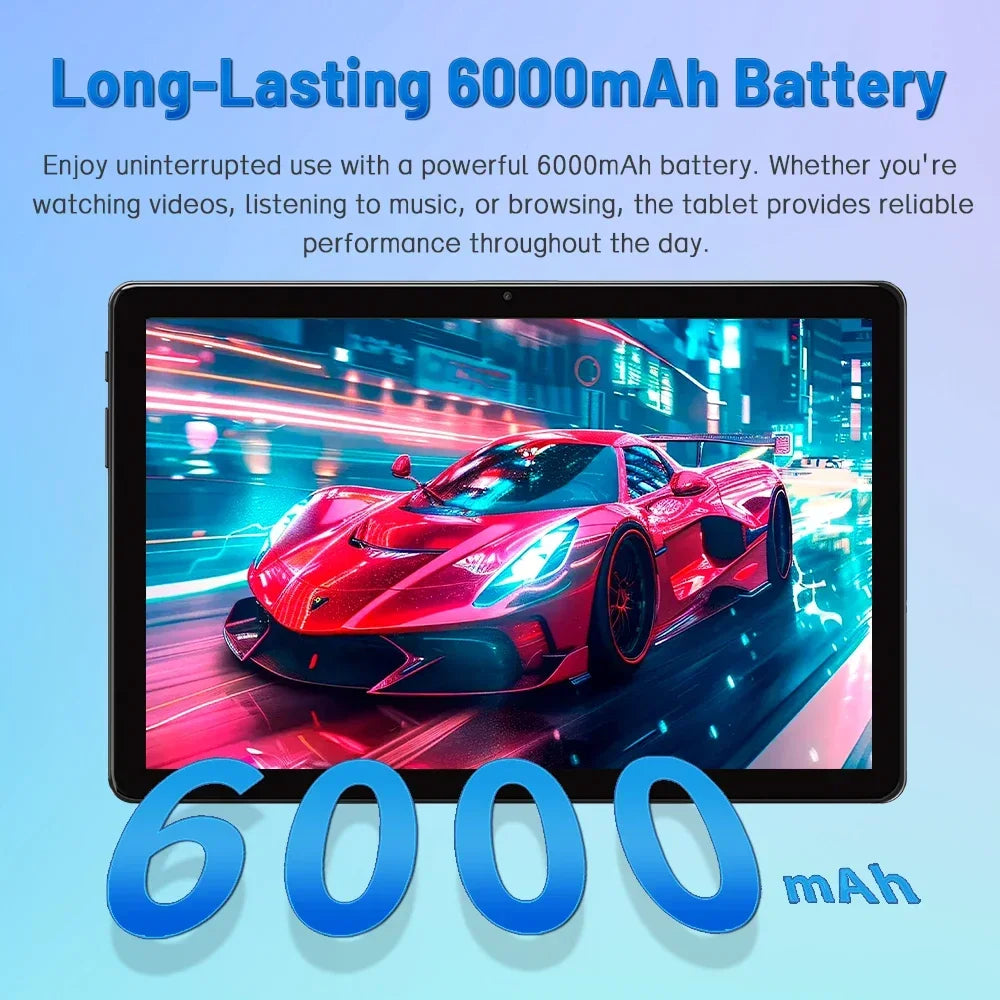 ANRY 10.1inch Tablet Android 2025, 12GB+128GB(1TB Expand) Android 15, 6000mAh 8-core 5MP+13MP Tablet PC with 5G WIFI Bluetooth
