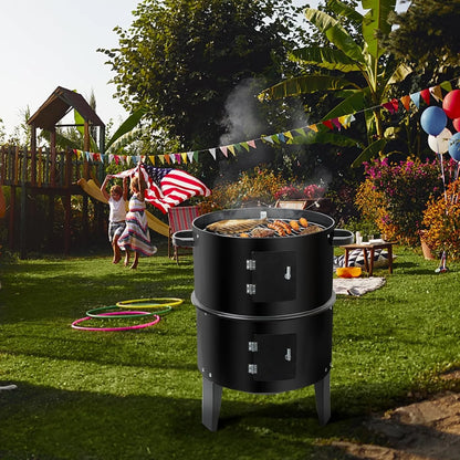 Vertical BBQ Grill Portable Barbecue Grill for Garden Gathering Backpacking