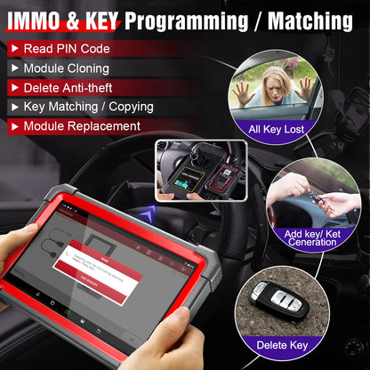 LAUNCH X431 IMMO PLUS Key Programmer X-PROG 3 AUTO Key Programming Tool OBD2 All Systems Diagnostic Scanner 39 Reset Immobilizer