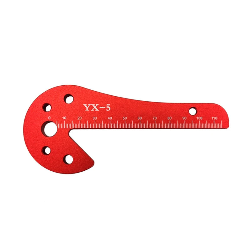 1pc Woodworking Circle Center Scribe 45/90° Center Measuring Tool Line Gauges Aluminum Center Scribe Carpenter Ruler Measuring