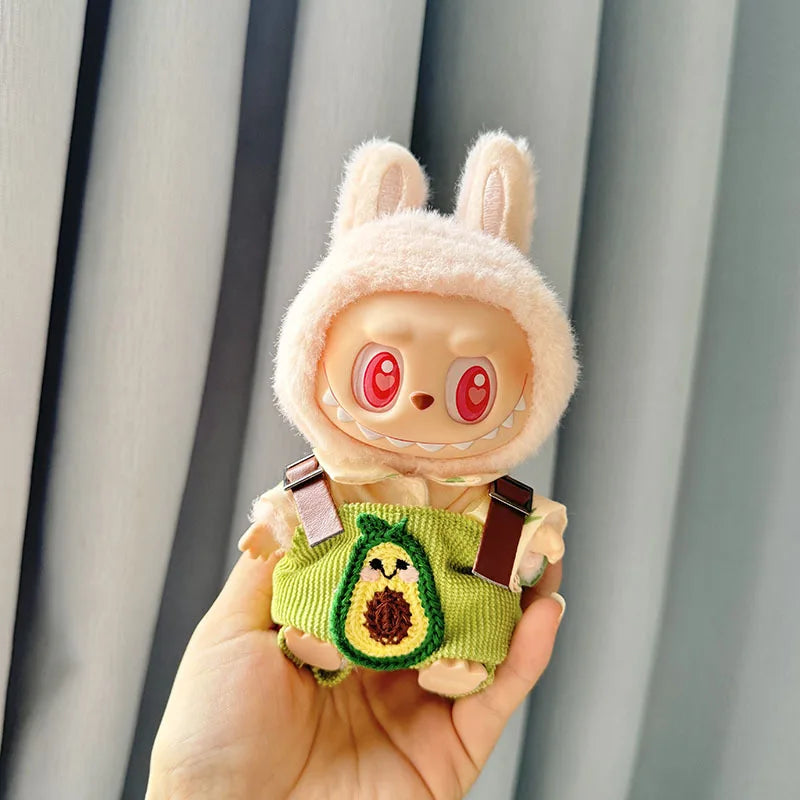 17cm Kawaii Plush Doll'S Clothes Outfit Accessories For Korea Kpop Exo Labubu Idol Dolls Pumpkin Set Clothing DIY Christmas Gift