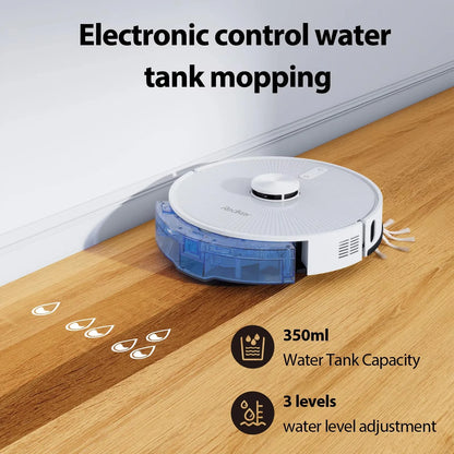 Redkey R10 Robot Vacuum Cleaner 2-in-1 Auto Vacuum Mop Wiping Function LiDAR Navigation Strong 4000Pa Suction Power 4 L Dust Bag
