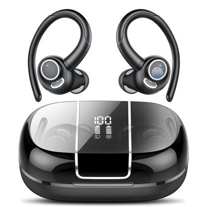 Headphones Wireless Earbuds Sport , 48H Wireless Earphones with HD Mic, IP7 Waterproof Earbud for Sports/Running/Workout.
