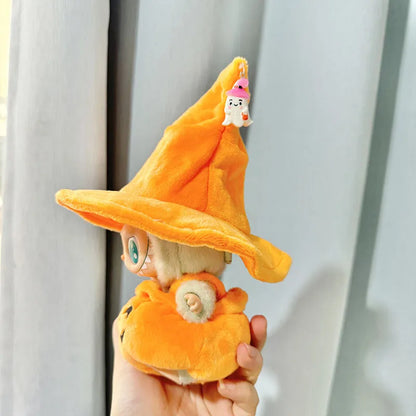Hot Halloween Labubu Clothes Cute Pumpkin Bat Ghost 2-piece Outfit Mini Plush Doll Clothing Fashion Doll Accessories