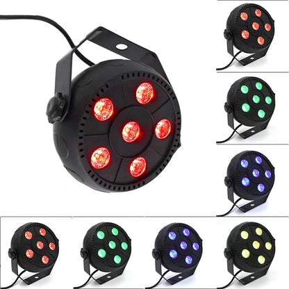 LED Par Light 6x3W RGBW DJ Controller Disco Party Holiday Christmas Bar Club Wedding Birthday Gig Stage Light