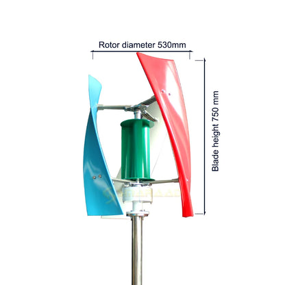 3000W High Efficiency Wind Turbine Off Grid System 12V 24V 48V Output Voltage 220V 230V 240V Home Appliance Power Supply System