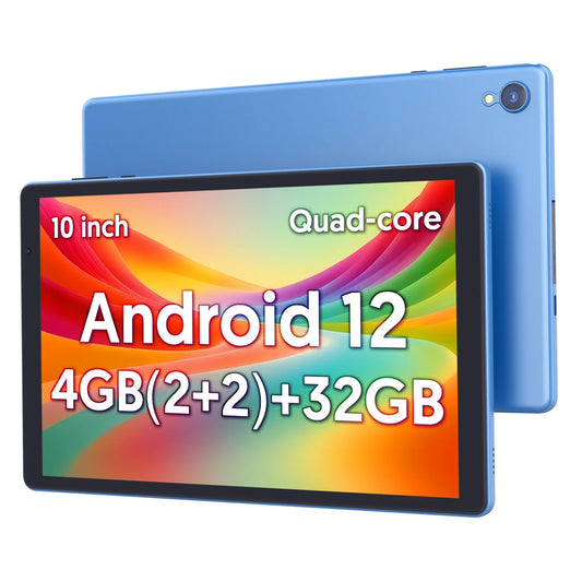 10-inch Android tablet, 4GB (2g+2g memory expansion) RAM+32GB ROM, 1280x800 IPS screen, dual cameras, WiFi, Bluetooth, dual spea