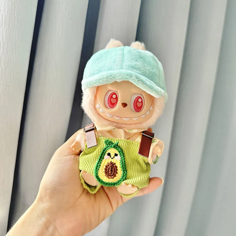 17cm Kawaii Plush Doll'S Clothes Outfit Accessories For Korea Kpop Exo Labubu Idol Dolls Pumpkin Set Clothing DIY Christmas Gift