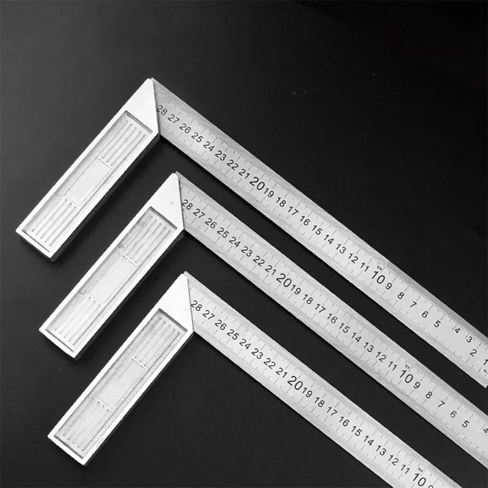 30/50CM Angle Square Ruler 90 Degree Right Angle Ruler Stainless Steel Triangle Ruler Woodworking Gauge Measuring Tool