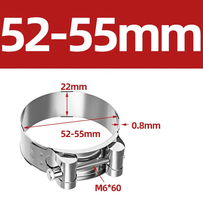 Powerful Clamp 304 Stainless Steel Hose Air Water Pipes Exhaust Fuel Clip Motorcycle Muffler Clamps Durable Sealing Welding Tool