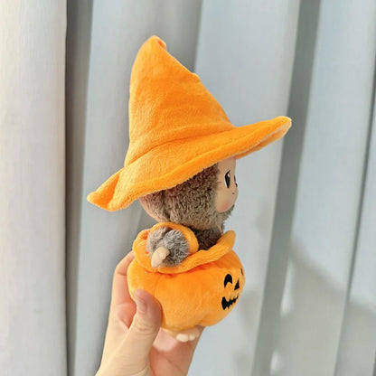 Hot Halloween Labubu Clothes Cute Pumpkin Bat Ghost 2-piece Outfit Mini Plush Doll Clothing Fashion Doll Accessories