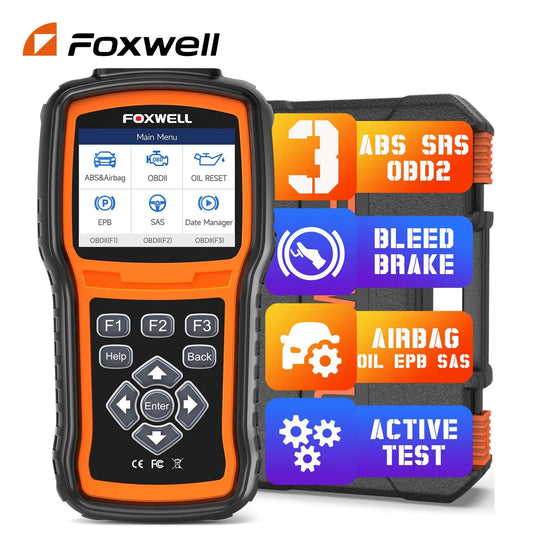 2025 FOXWELL NT630 Plus OBD2 Scanner Diagnostic Tool ABS Bleeding SRS SAS Oil Reset OBD2 Car Code Reader Bidirectional Scanner