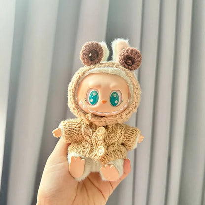 17cm Kawaii Plush Doll'S Clothes Outfit Accessories For Korea Kpop Exo Labubu Idol Dolls Pumpkin Set Clothing DIY Christmas Gift