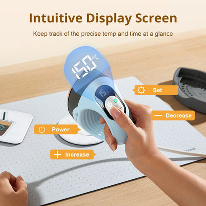 LOKLIK Mini Heat Press - 3 in 1 Heat Press Machine for T-Shirts Mugs Hats Small Heat Press Iron Press for Heating Transfe