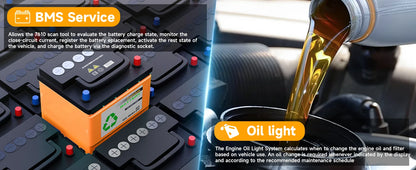 Autophix 7610 OBD2 Automotive Scanner for VW/AUDI All System EOBD/OBDII Code Reader ABS SRS Oil EPB D.PF TPMS Reset Car Tool