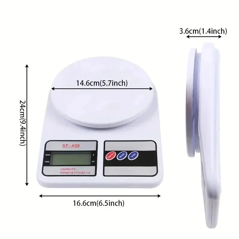 10kg X1g Digital Scale Kitchen Electronic Food Scale Gram Electric Scales Postal Cooking Baking Cakes Kitchen Accessories