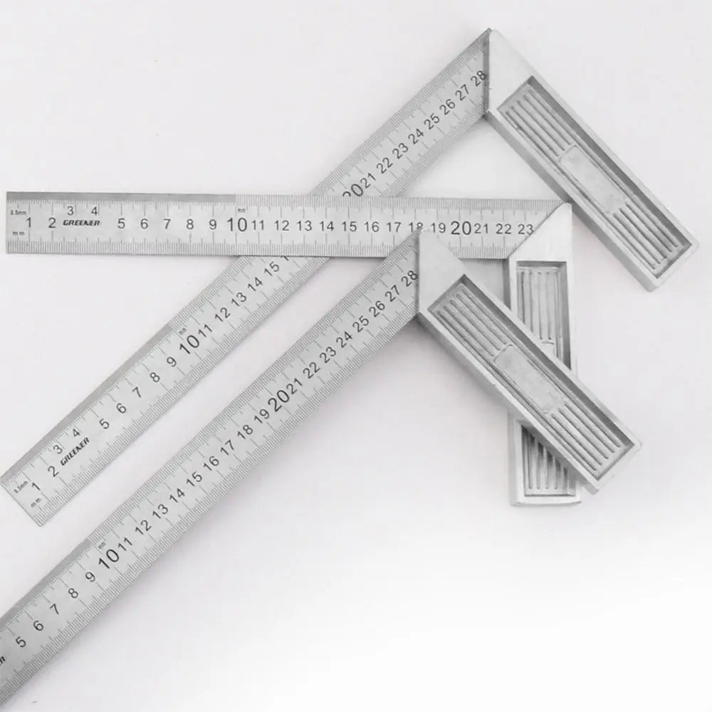30/50CM Angle Square Ruler 90 Degree Right Angle Ruler Stainless Steel Triangle Ruler Woodworking Gauge Measuring Tool