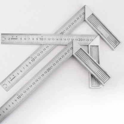 30/50CM Angle Square Ruler 90 Degree Right Angle Ruler Stainless Steel Triangle Ruler Woodworking Gauge Measuring Tool