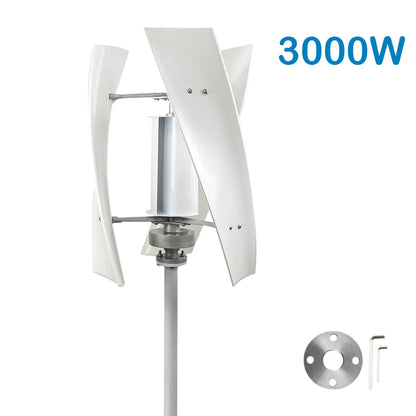 3000W High Efficiency Wind Turbine Off Grid System 12V 24V 48V Output Voltage 220V 230V 240V Home Appliance Power Supply System