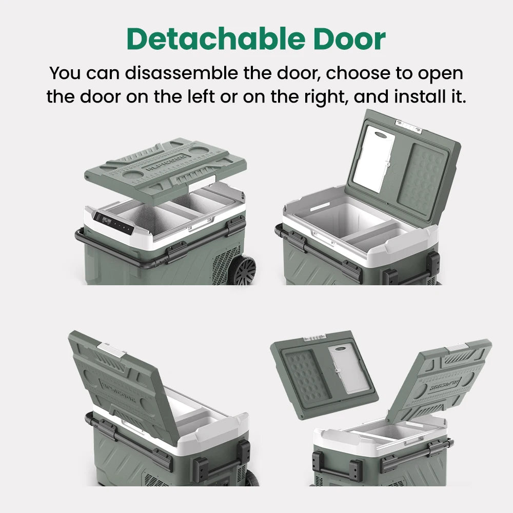 Alpicool EZGW 40L 50L 60L Car Refrigerator Portable Compressor Cooler 12/24V DC 100-240V AC Mini Fridge Freezer for Camping BBQ