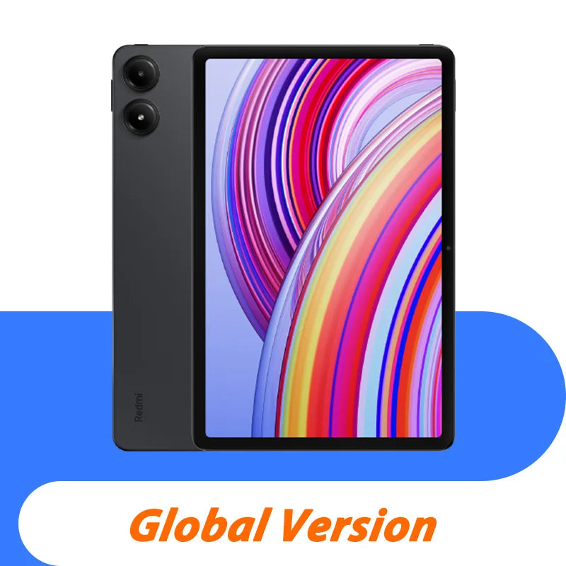 Global Version Redmi Pad Pro Tablet Snapdragon® 7s Gen 2 Mobile Platform Xiaomi HyperOS 10000mAh Large Battery 33W Fast Charger
