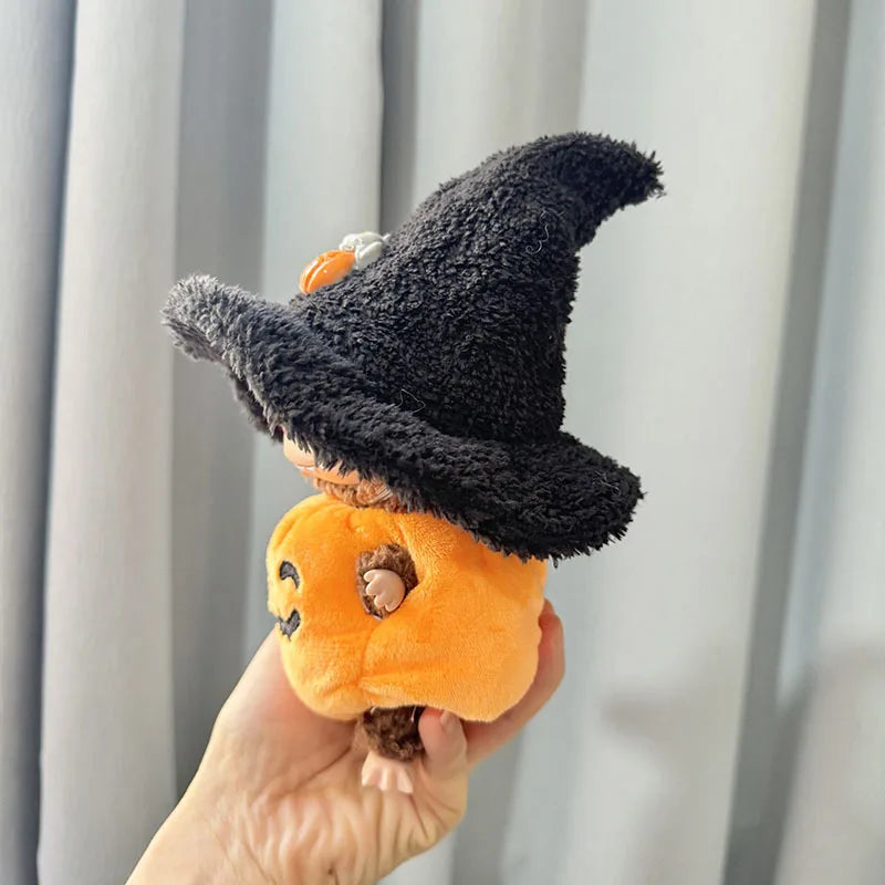 Hot Halloween Labubu Clothes Cute Pumpkin Bat Ghost 2-piece Outfit Mini Plush Doll Clothing Fashion Doll Accessories