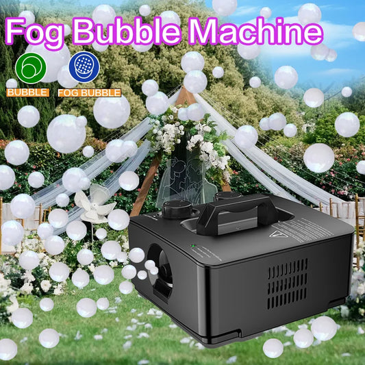 Fog Bubble Machine Portable Smoke Bubble Machine for Indoor Outdoor Party Wedding Birthday Photograph Christmas Halloween toys