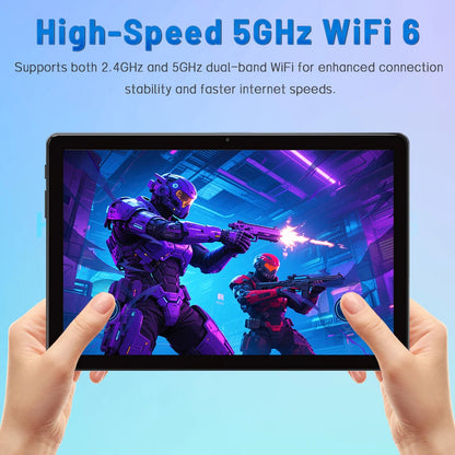 ANRY 10.1inch Tablet Android 2025, 12GB+128GB(1TB Expand) Android 15, 6000mAh 8-core 5MP+13MP Tablet PC with 5G WIFI Bluetooth
