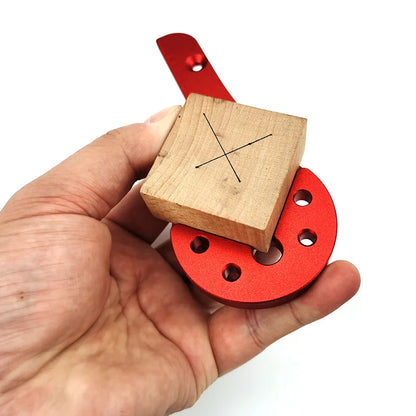 1pc Woodworking Circle Center Scribe 45/90° Center Measuring Tool Line Gauges Aluminum Center Scribe Carpenter Ruler Measuring