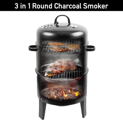 Vertical BBQ Grill Portable Barbecue Grill for Garden Gathering Backpacking