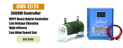 3000W High Efficiency Wind Turbine Off Grid System 12V 24V 48V Output Voltage 220V 230V 240V Home Appliance Power Supply System