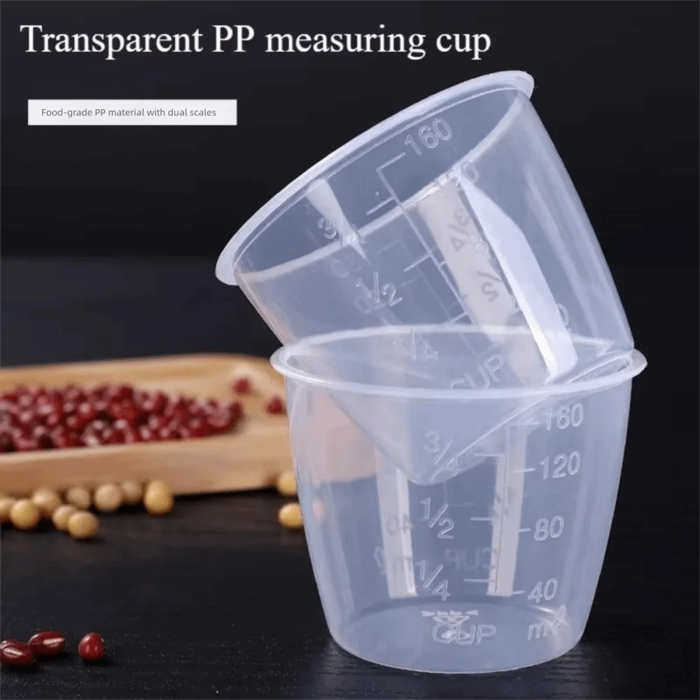 Mini 100/160ml Rice Measuring Cup Plastic with Scale Measuring Jugs Clear Digital Kitchen Scale Measurement Tools
