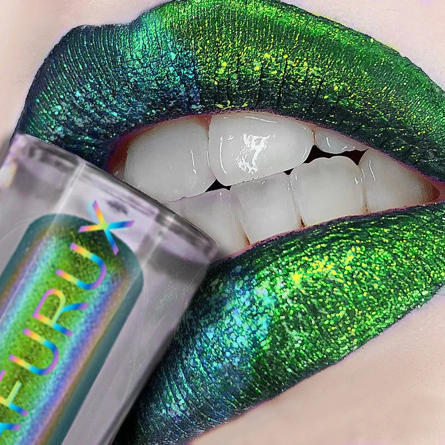 Chrome Shifting Pigments Chameleon Liquid Lipstick or Eyeshadow Shiny Long Lasting Multichrome High Quality Lip Gloss Lip Makeup