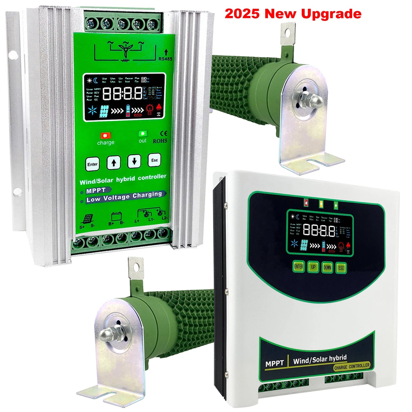 WIFI 4000W Wind Solar Hybrid Charge Controller with Equalizer, 12V 24V 48V AUTO, MPPT for Solar and Wind, for Lithium Lead Batte