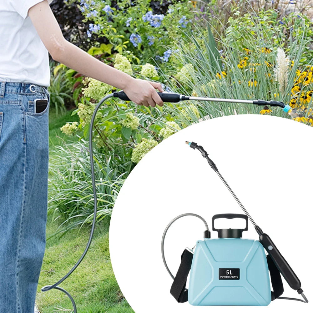 5L Electric Sprayer Automatic Garden Plant Mister USB Rechargeable Irrigation Tool Watering Can With Spray Gun for Agricultural