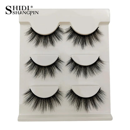 SHIDISHANPIN Cat Eye Lashes Soft Wispy Clear Band Lashes With Winged Ends For Extended Eye Look Natural Half EyelashesMakeup