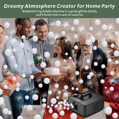 Fog Bubble Machine Portable Smoke Bubble Machine for Indoor Outdoor Party Wedding Birthday Photograph Christmas Halloween toys