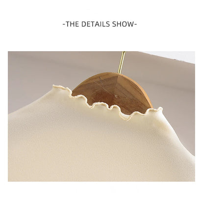 Autumn-Winter Girls Long Sleeve Solid Color T-Shirt with Ruffle Collar Girls Fashionable Comfortable Everyday Wear T-Shirt