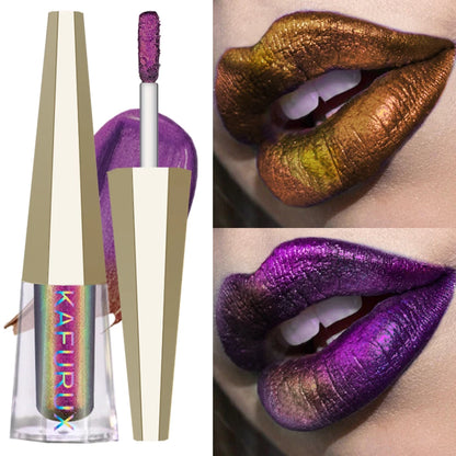 Chrome Shifting Pigments Chameleon Liquid Lipstick or Eyeshadow Shiny Long Lasting Multichrome High Quality Lip Gloss Lip Makeup